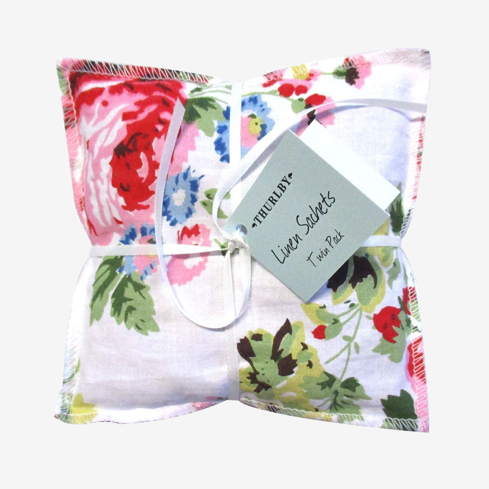 Thurlby Bloom Linen Sachet Set 2