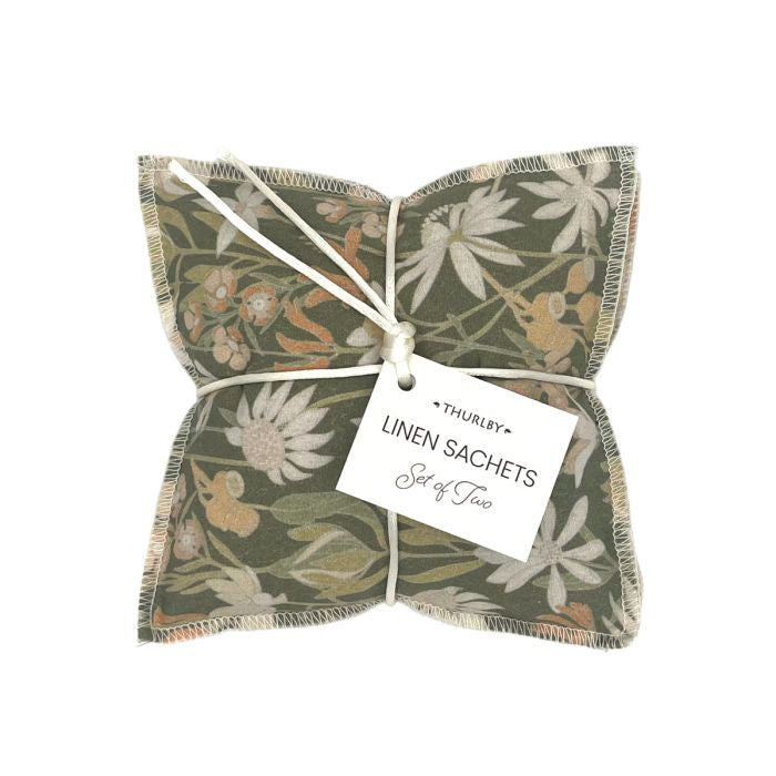 Thurlby Bushwalk Set of 2 Linen Sachets