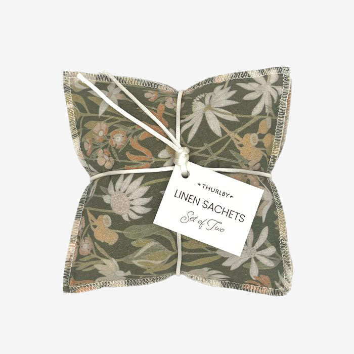 Thurlby Bushwalk Set of 2 Linen Sachets