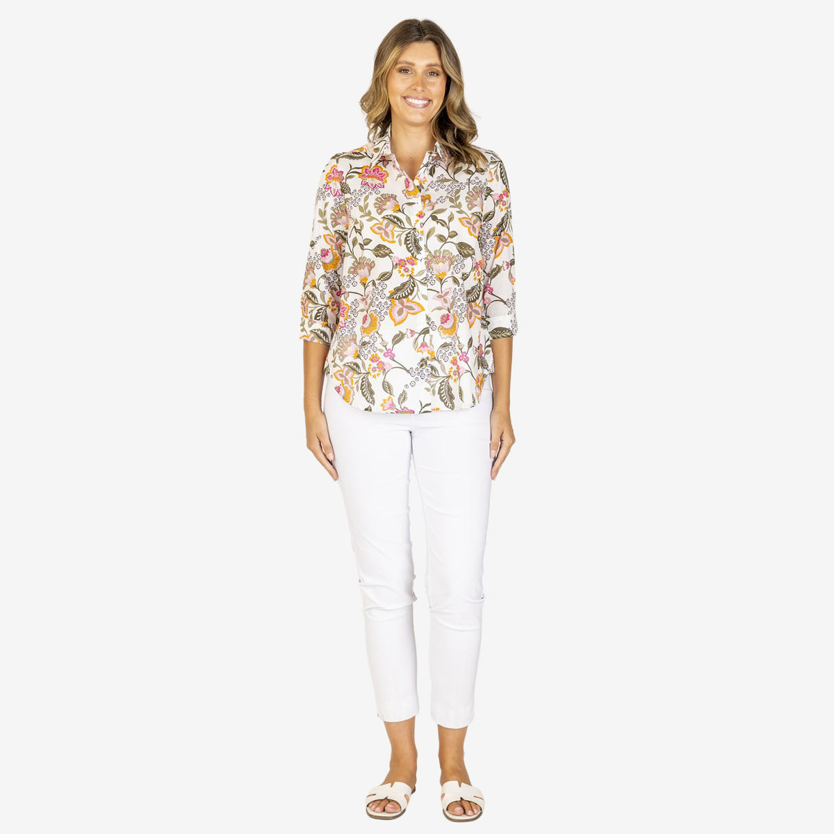 Callan Designs 3/4 Sleeve Cotton Shirt