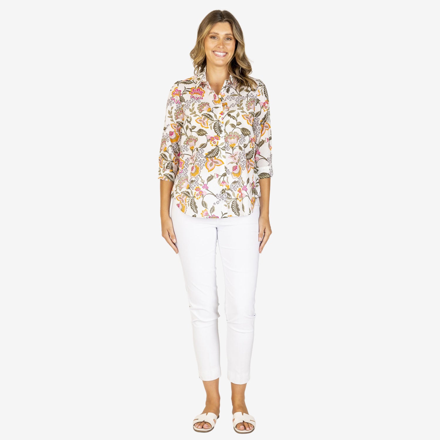 Callan Designs 3/4 Sleeve Cotton Shirt