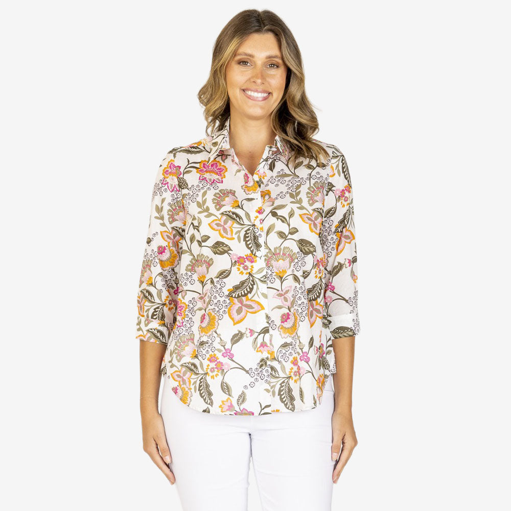 Callan Designs 3/4 Sleeve Cotton Shirt
