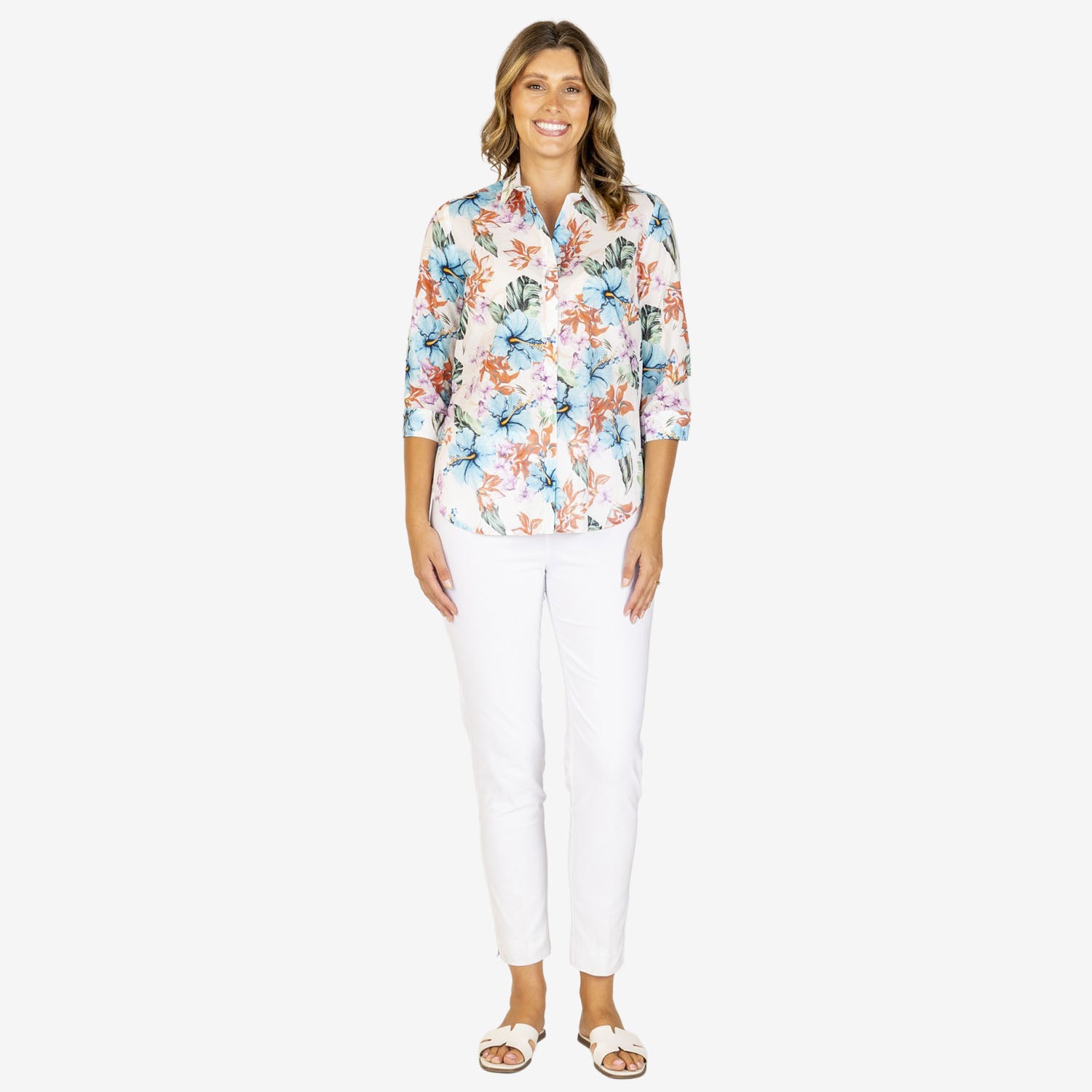 Callan Designs 3/4 Sleeve Cotton Shirt