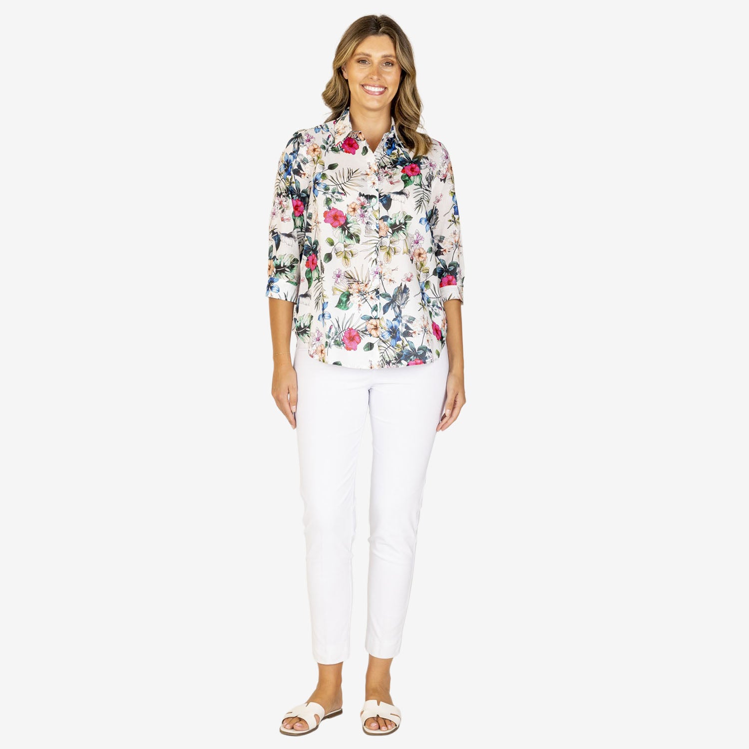 Callan Designs 3/4 Sleeve Cotton Shirt