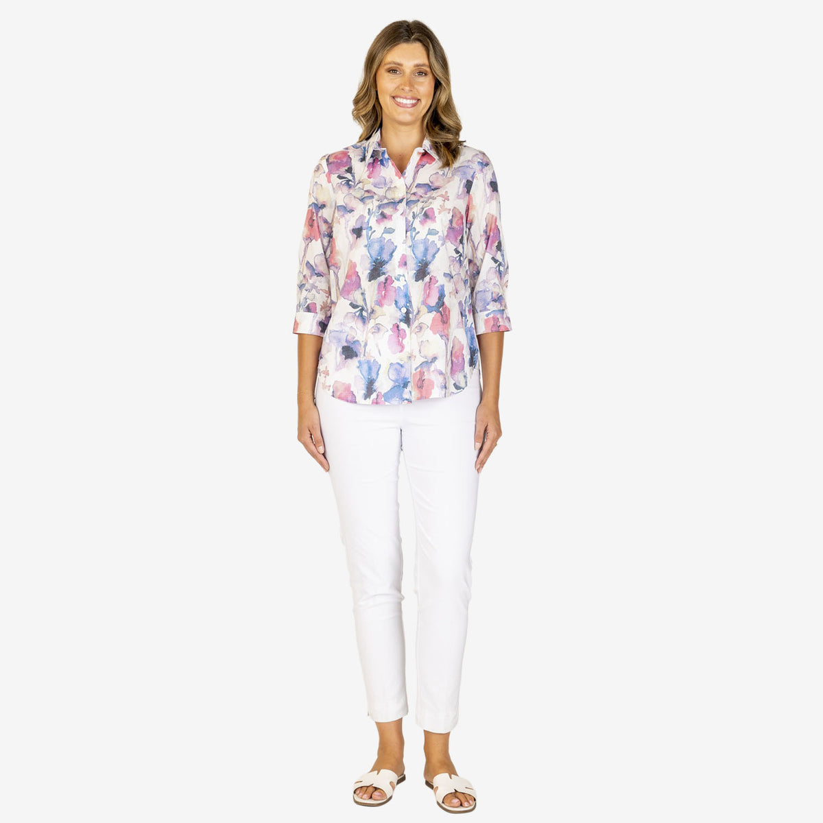 Callan Designs 3/4 Sleeve Cotton Shirt