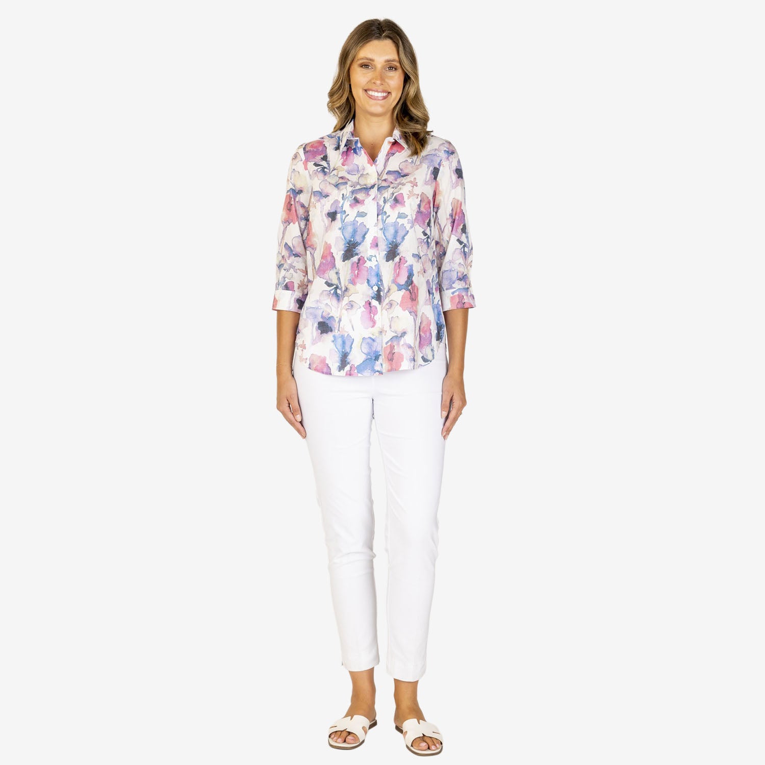 Callan Designs 3/4 Sleeve Cotton Shirt