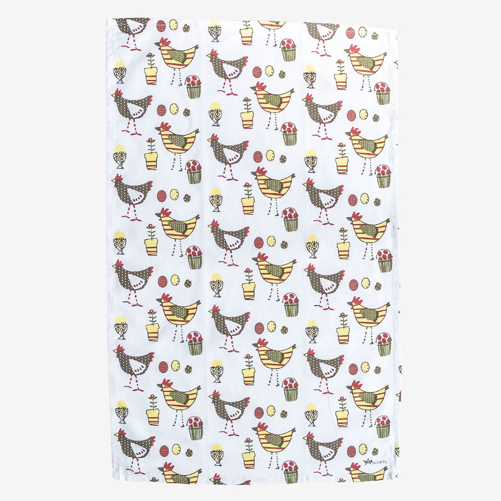 Chickens Tea Towel