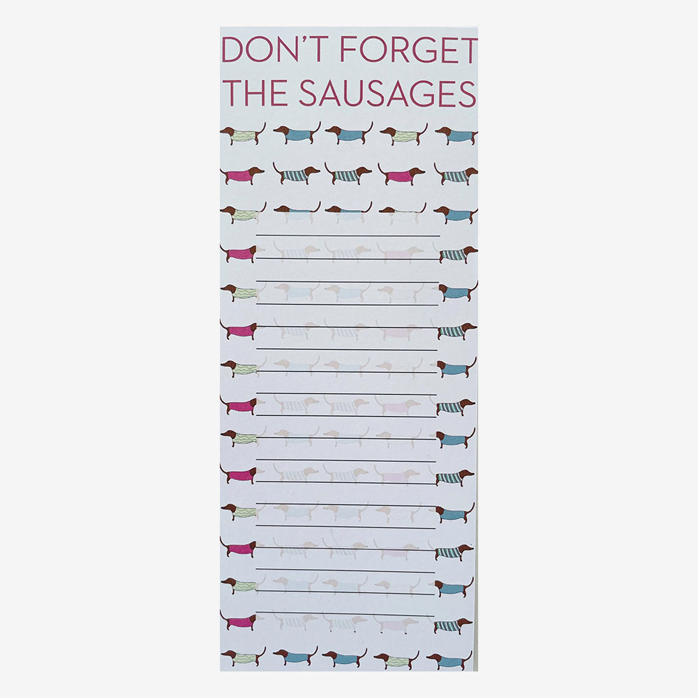 Jotter - Don't forget the sausages