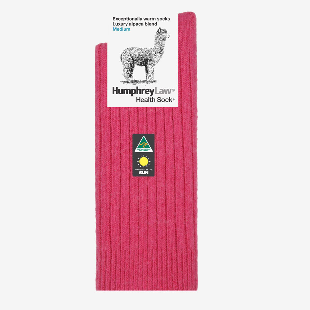 Humphrey Law Alpaca & Wool Blend Socks fuchsia