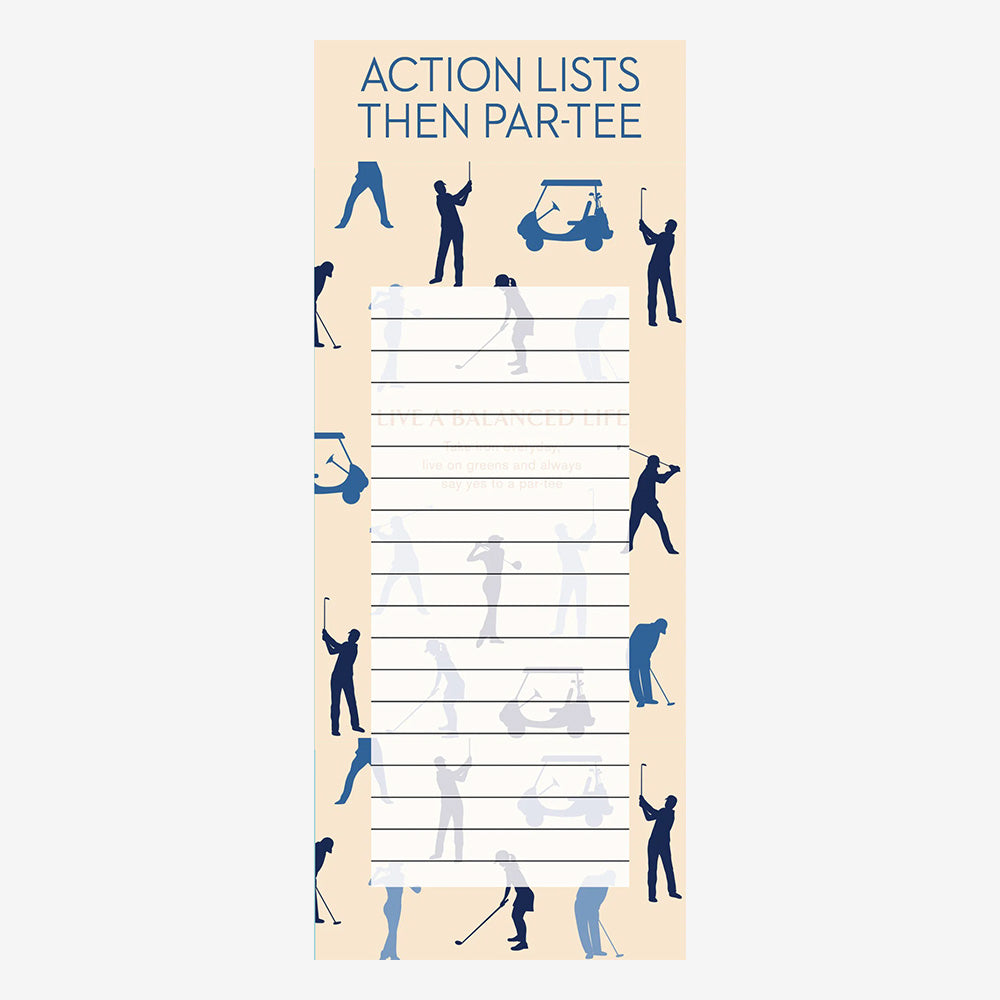 Jotter - Action lists then PAR-TEE
