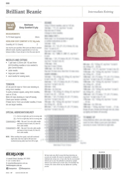 HERILOOM FEEL GOOD KNITS LEAFLET 008