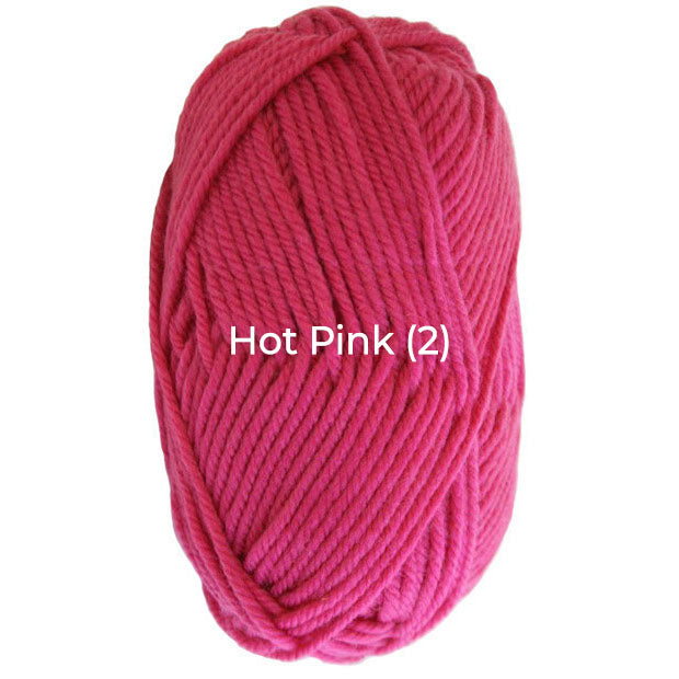 Hot Pink - Nundle Collection 4 Ply Chaffey Yarn