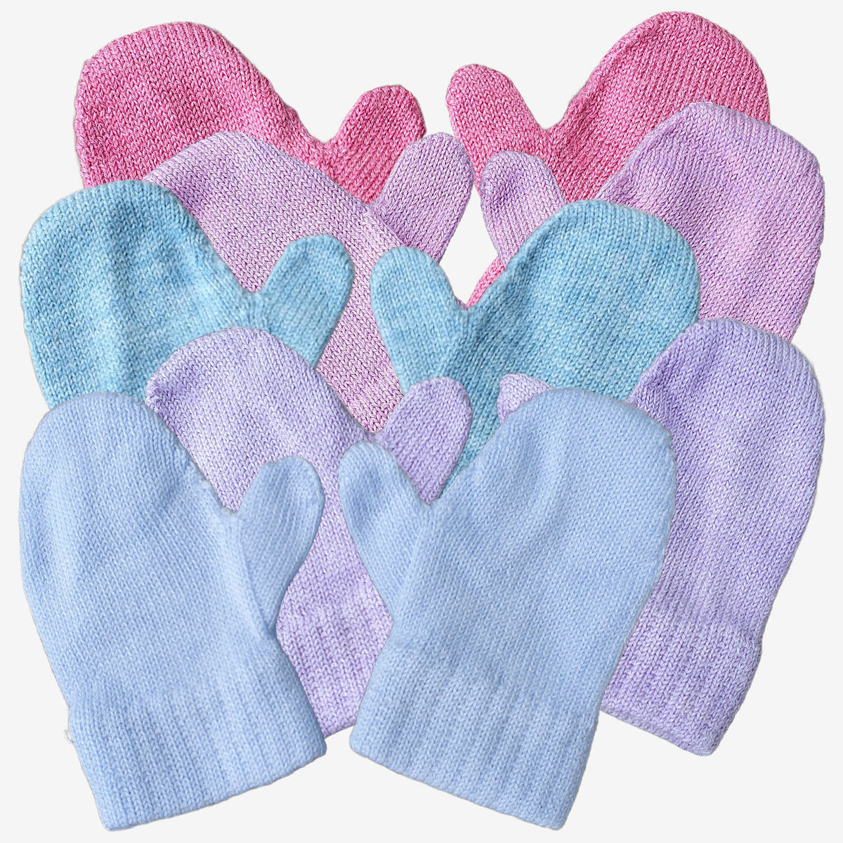 Knitted@Nundle Baby Mittens