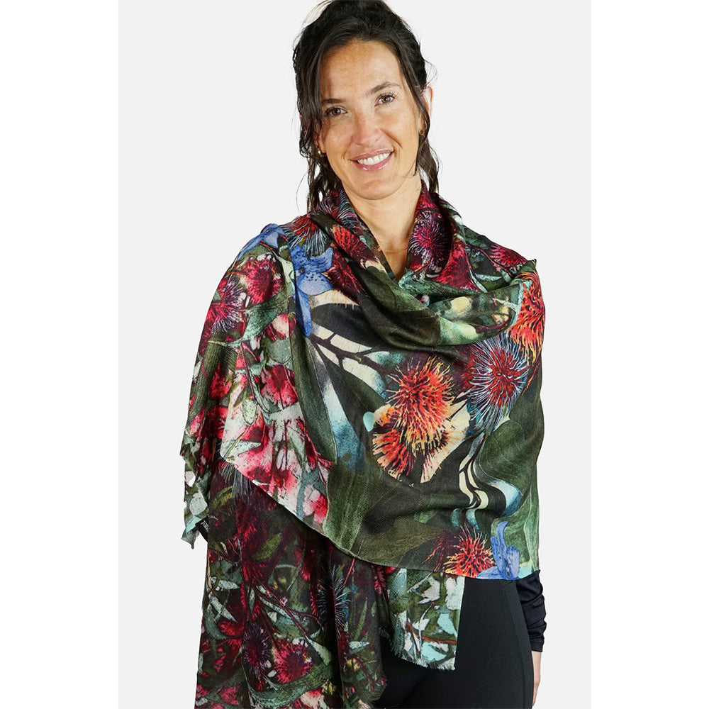 Tradition Textiles Pure Wool Scarf natures path