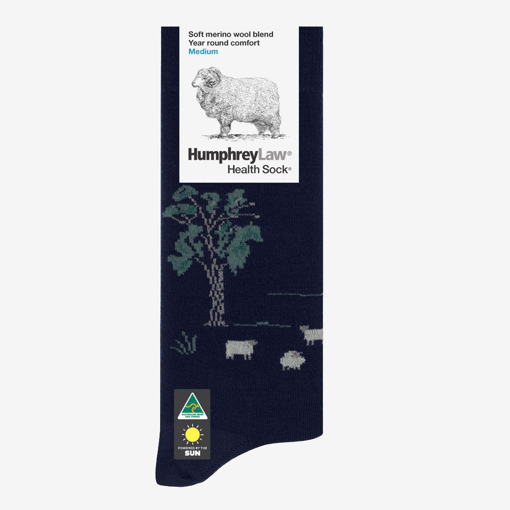 Humphrey Law Health Sock - Tourist Patterns