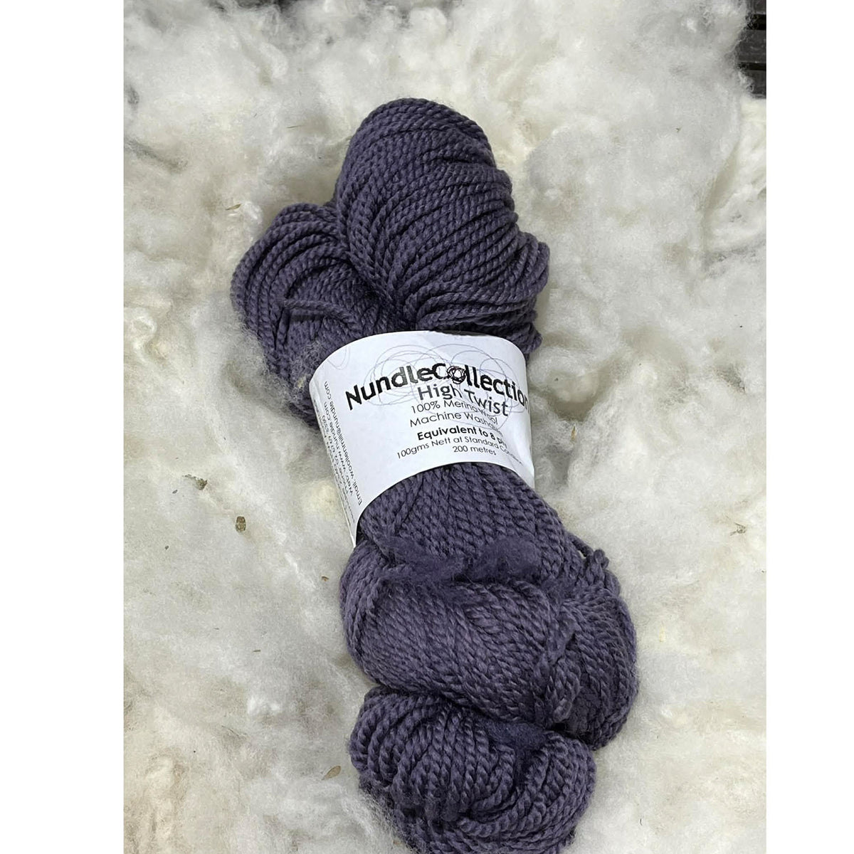Nundle Collection 8 ply High Twist Merino aubergine
