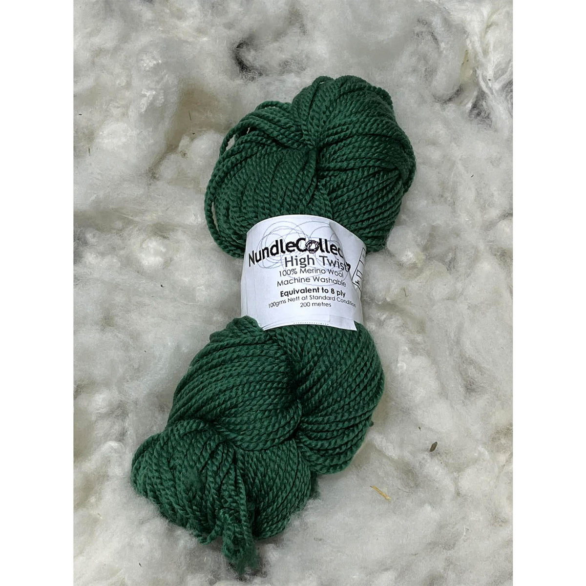 Nundle Collection 8 ply High Twist Merino bottle green