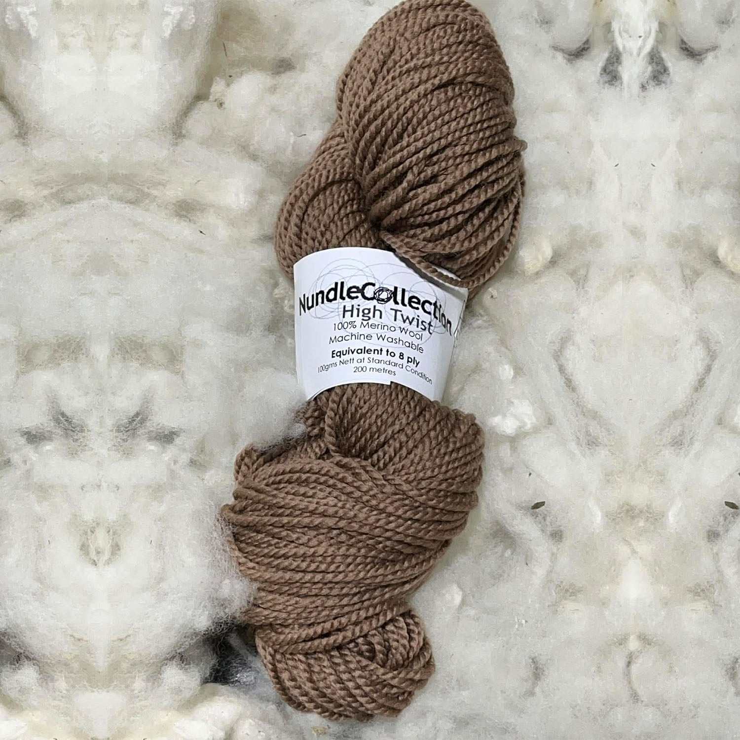 Nundle Collection 8 ply High Twist Merino cinnamon