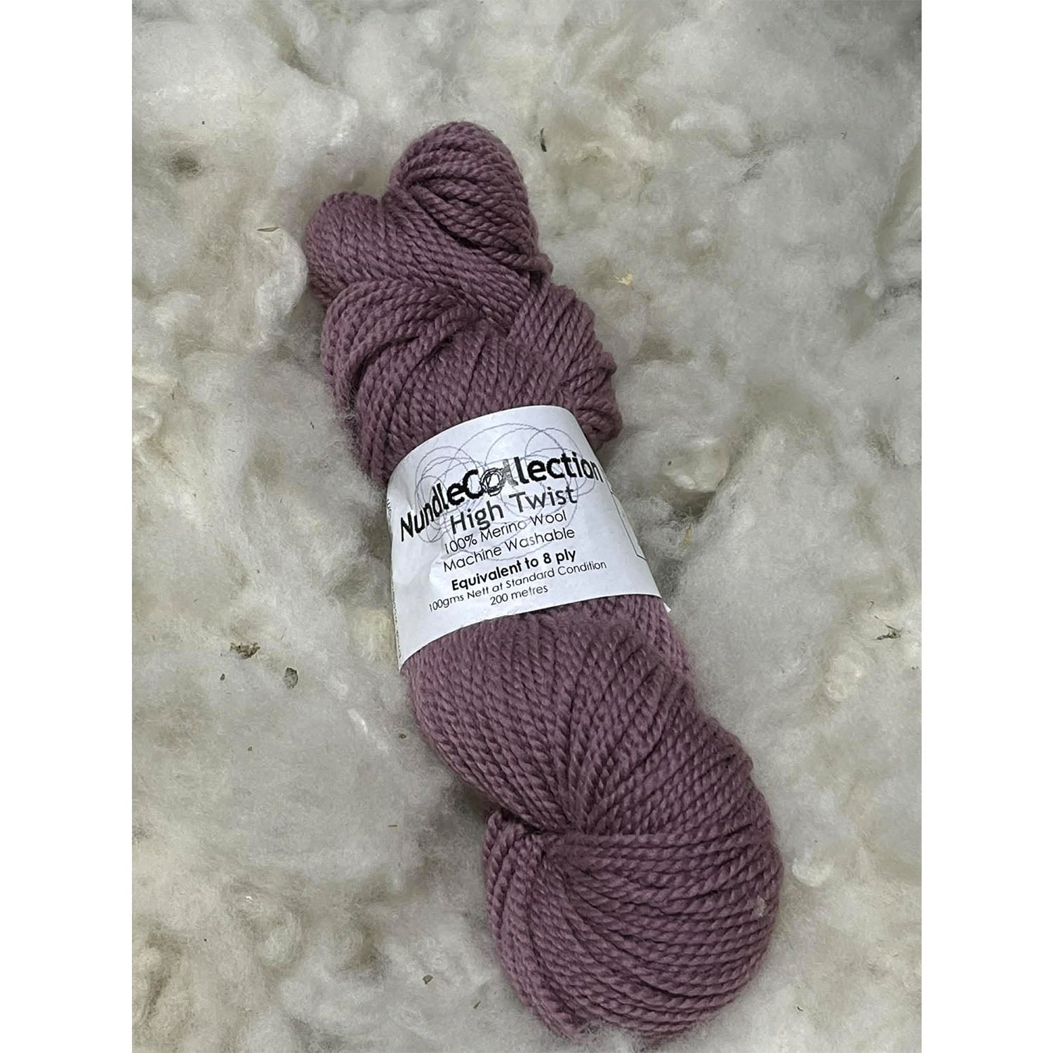 Nundle Collection 8 ply High Twist Merino hydrangea