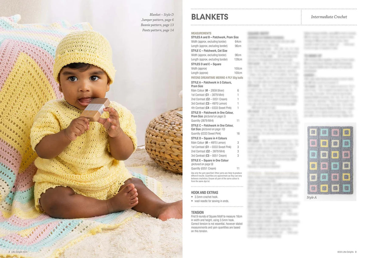 Patons Little Delights Pattern Book 8035