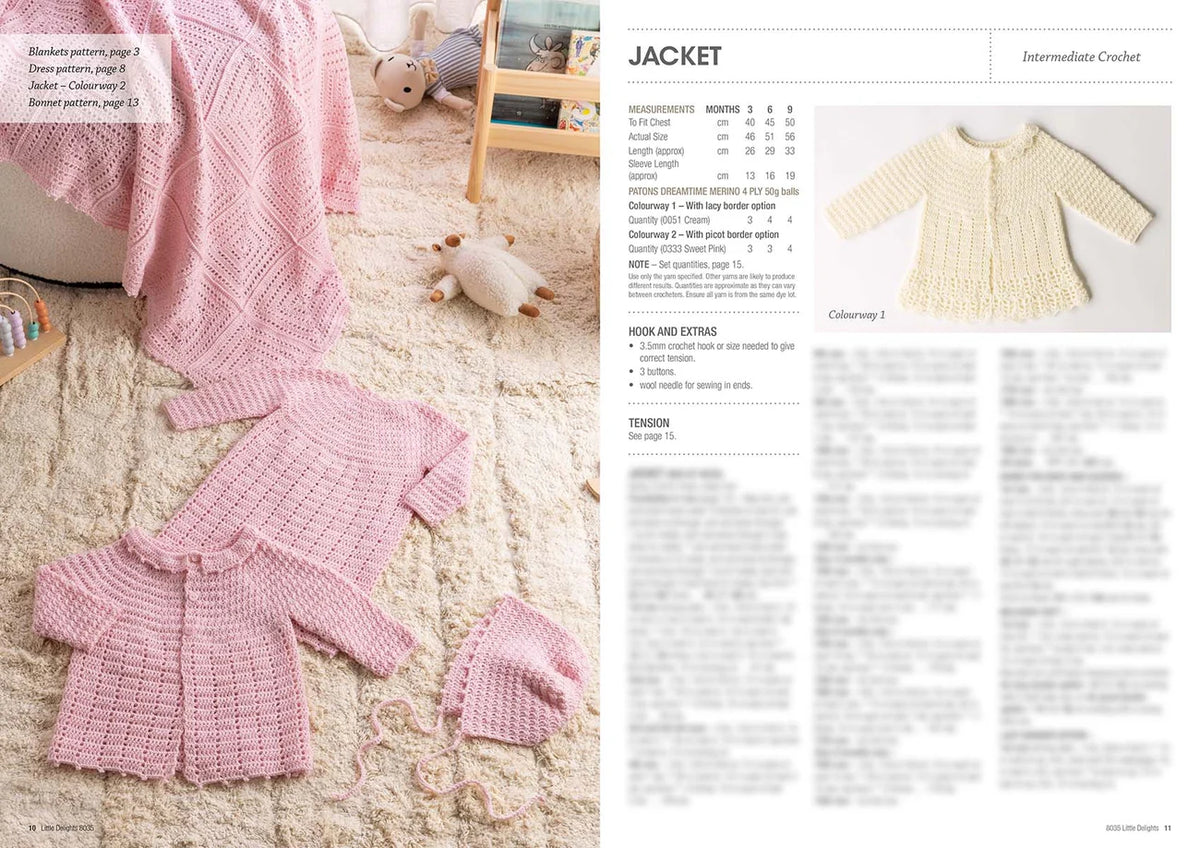 Patons Little Delights Pattern Book 8035