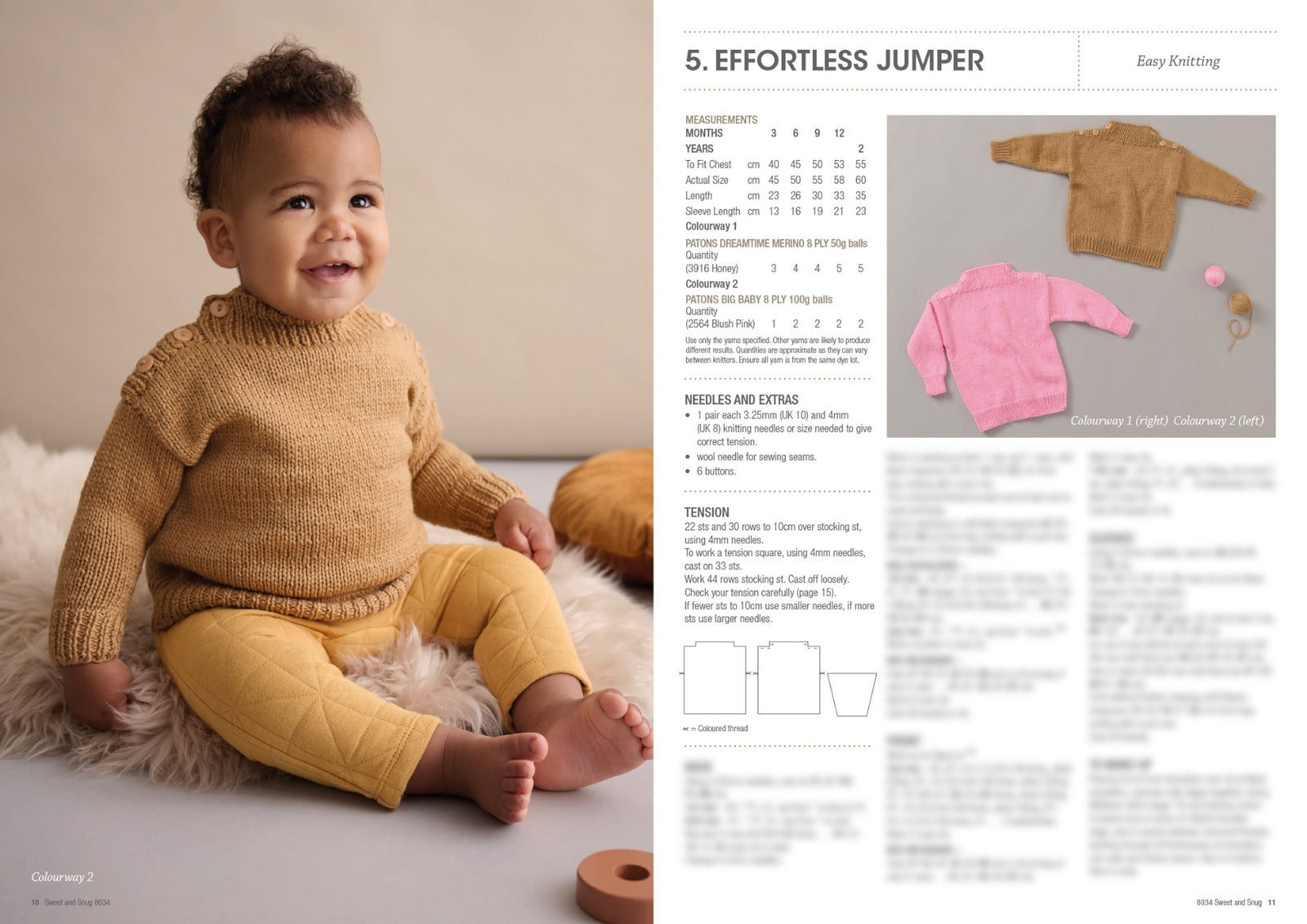 PATONS SWEET AND SNUG