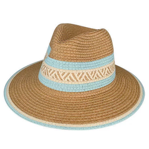 Dot & Co. Keira Paper Braid Fedora spearmint