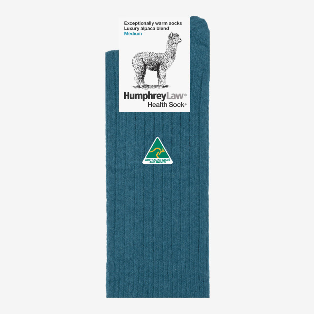 Humphrey Law Alpaca & Wool Blend Socks teal