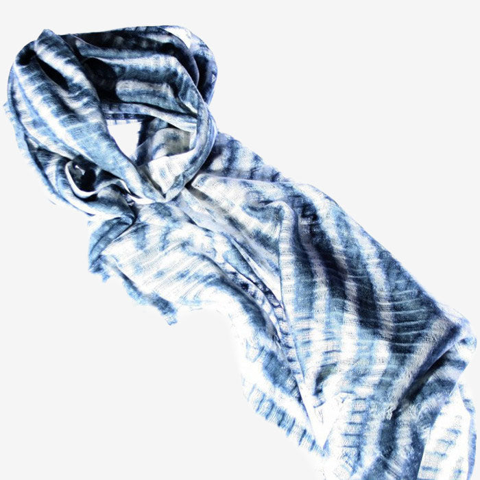Sheer Bliss Ultra Fine Scarf blue/grey