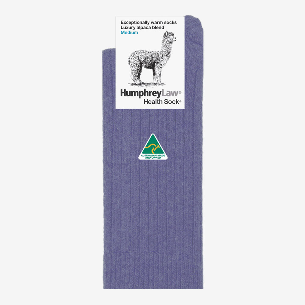 Humphrey Law Alpaca & Wool Blend Socks violet