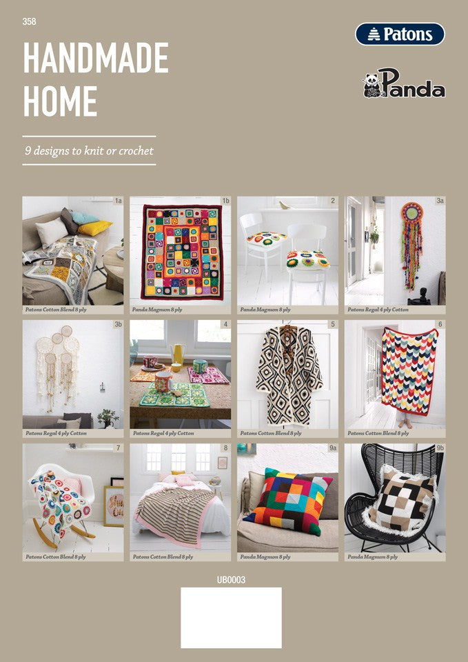 Patons Handmade Home Book 358
