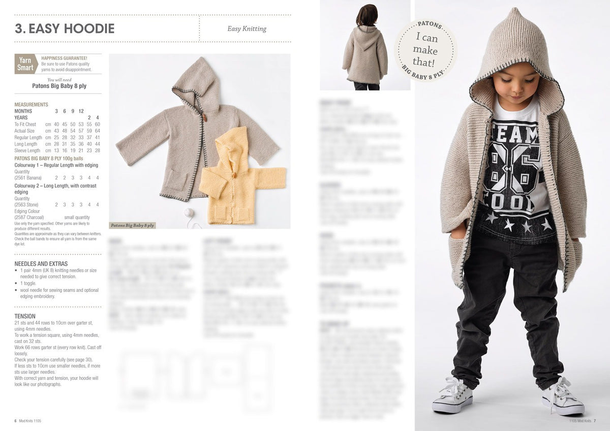 Patons Mod Knits in Big Baby