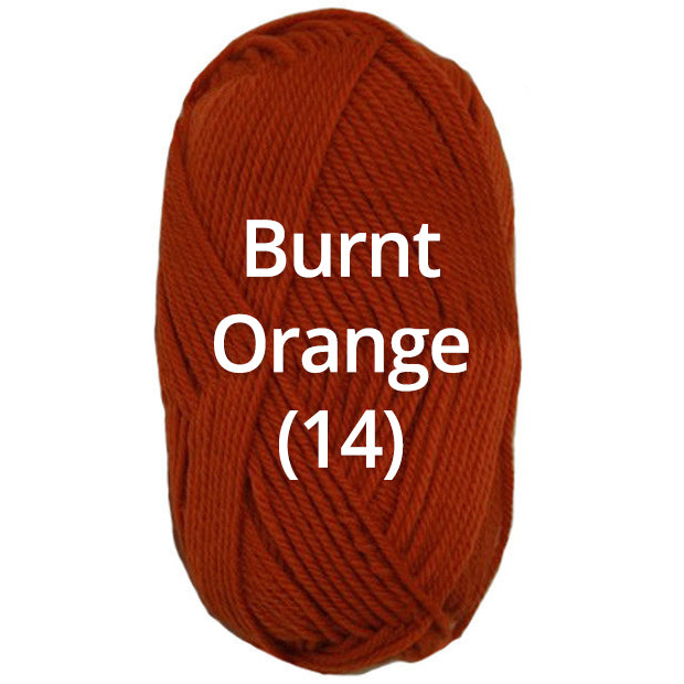 Burnt Orange - Nundle Collection 8 Ply Chaffey Yarn