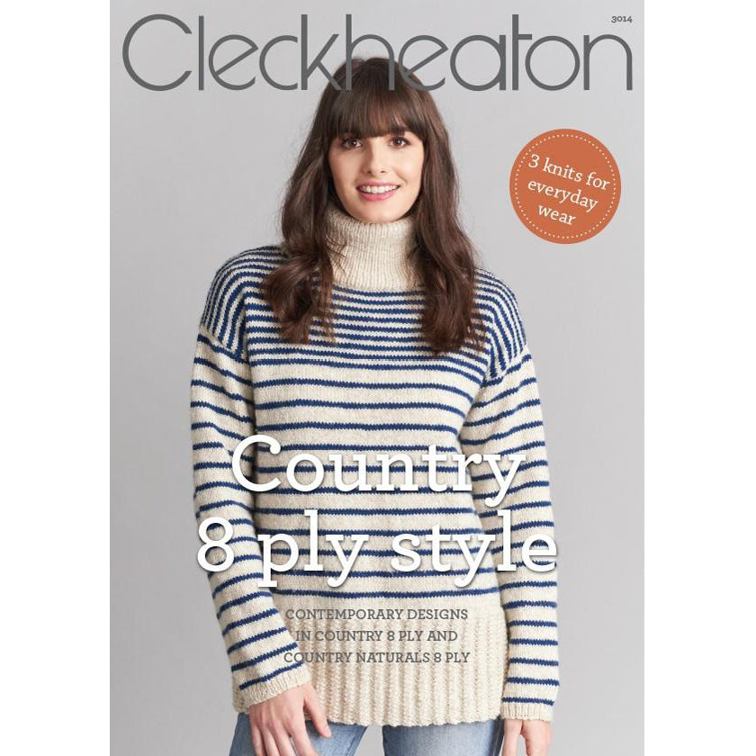 Cleckheaton Country 8 ply Style Book 3014