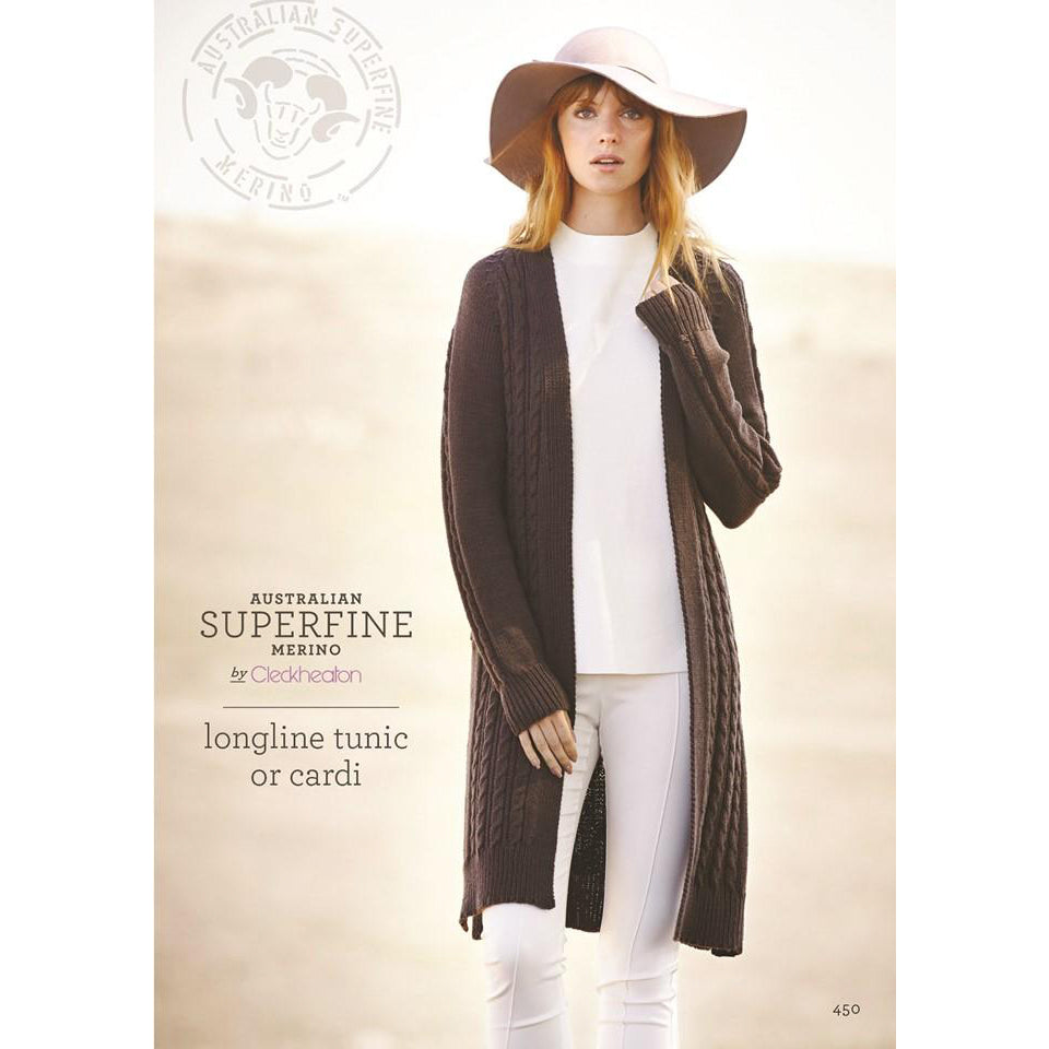 Cleckheaton Longline Tunic or Cardi Pattern