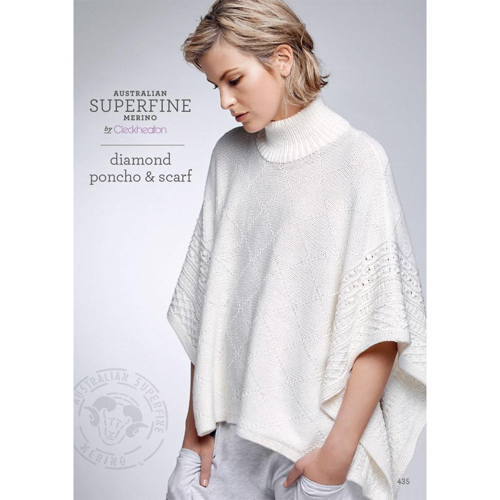 Diamond Poncho &amp; Scarf Pattern 435