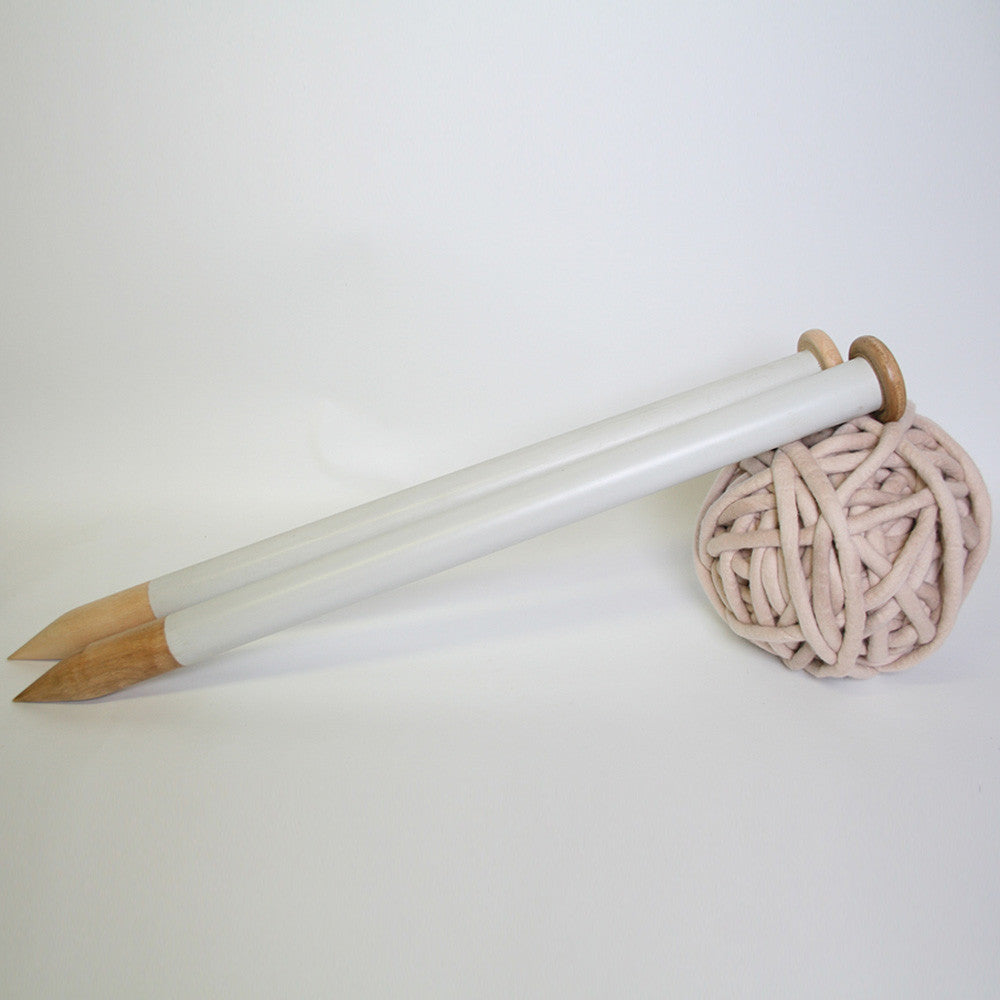 Giant Hand Made Knitting Needles
