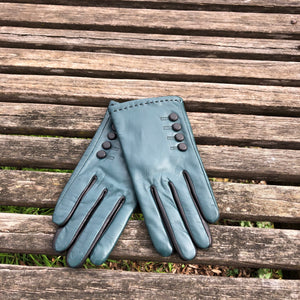 Avenel Button Sheepskin Leather Gloves