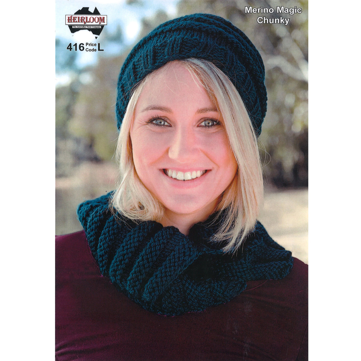 Heirloom Chunky Hat &amp; Cowl Pattern 416