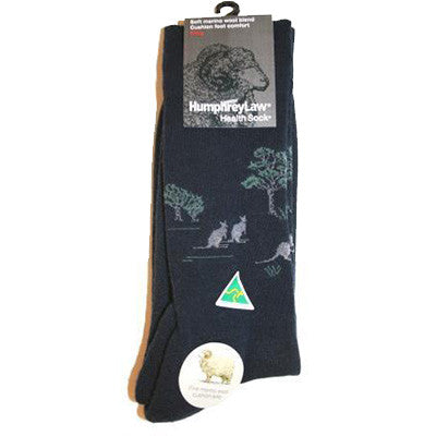 Humphrey Law Tourist Sock Cushion Sole - Navy