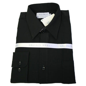 Infinite Wool Long Sleeve Shirt Black