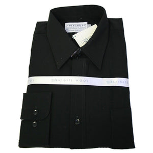 Infinite Wool Short Sleeve Shirt - Black