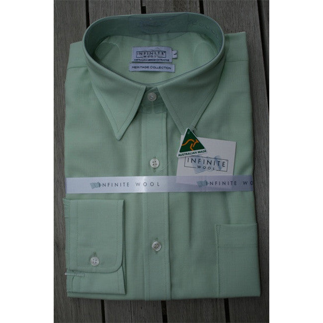 Infinite Wool Short Sleeve Shirt - Mint