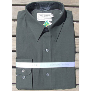 Infinite Wool Short Sleeve Shirt - Slate