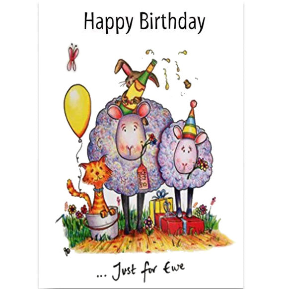 Just for Ewe Birthday Card