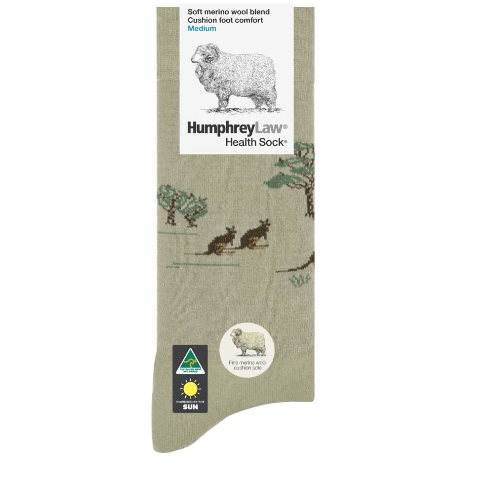 Humphrey Law Health Sock - Tourist Patterns