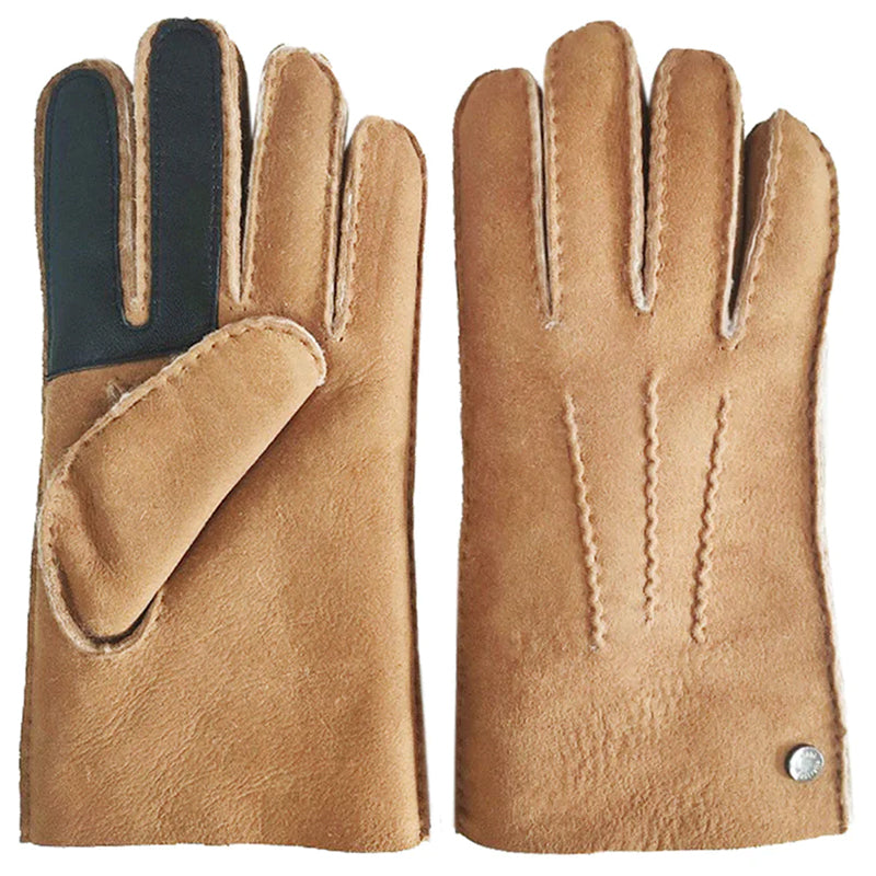 Koalabi Men's Touch Screen Sheepskin Gloves chestnut