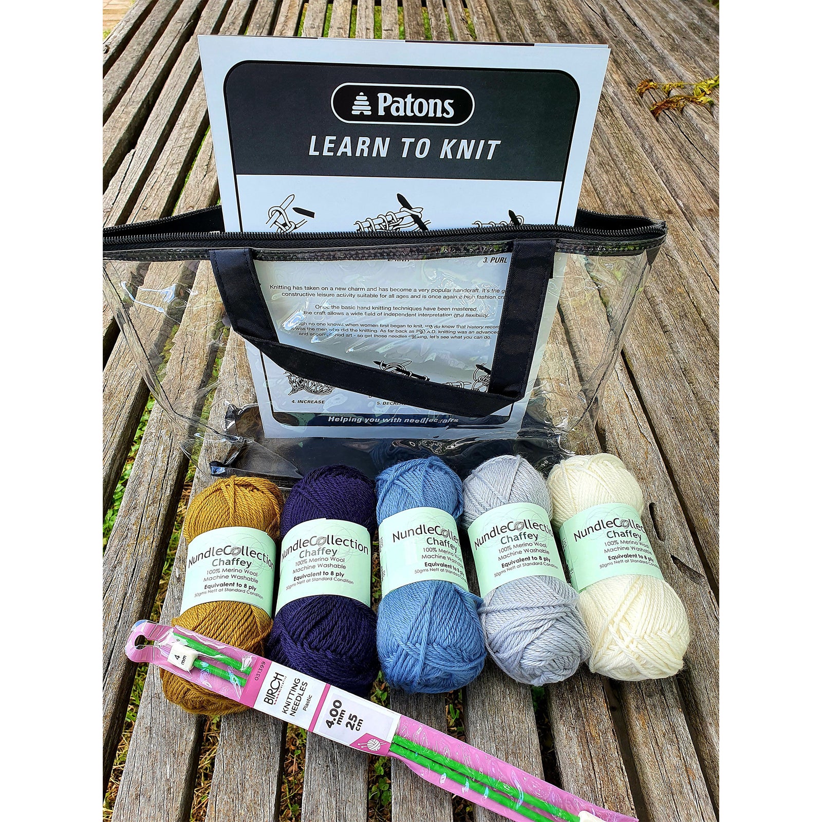 Nundle Woollen Mill Learn to Knit Kit Dapper