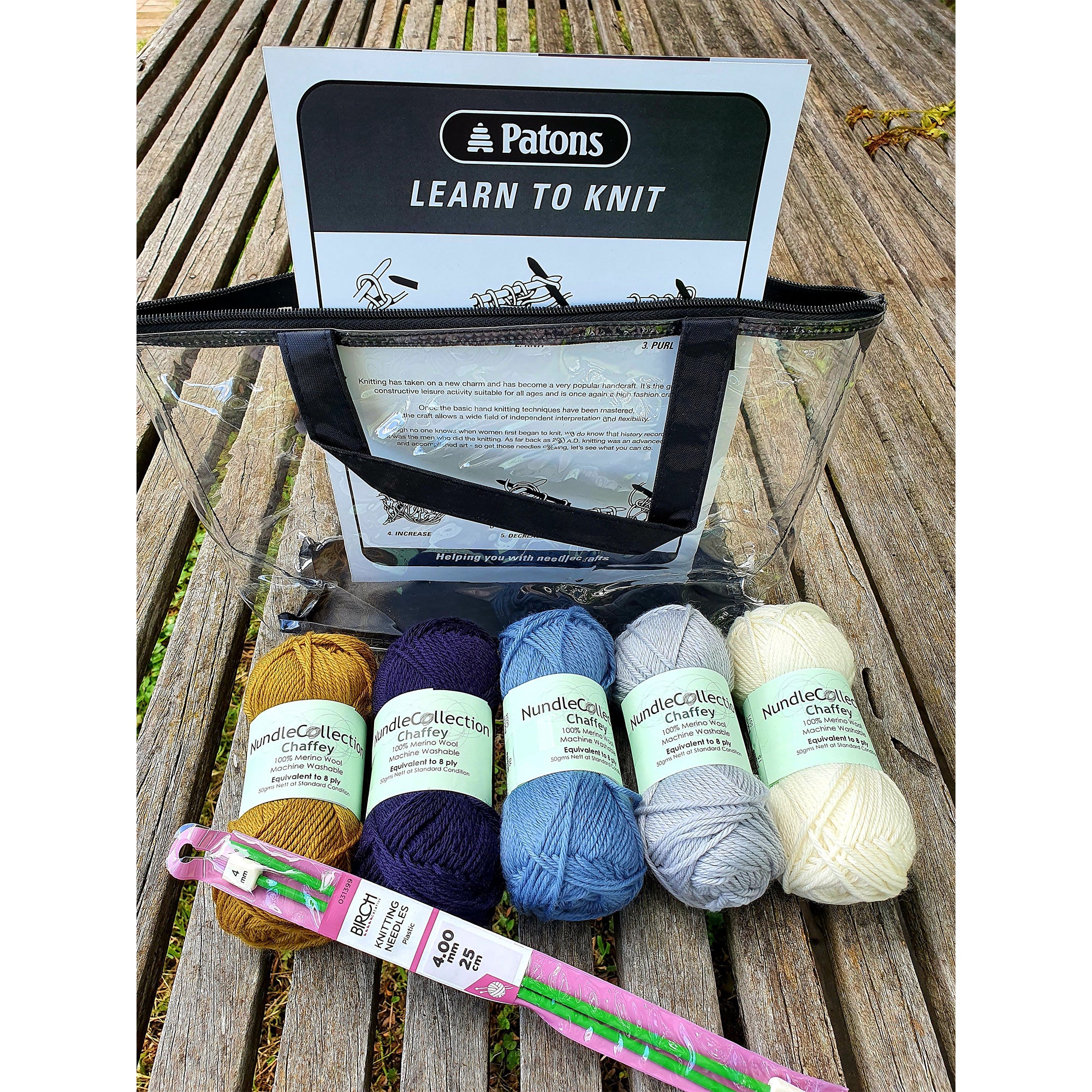 Nundle Woollen Mill Learn to Knit Kit Dapper