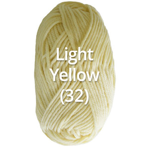 Light Yellow (32) - Nundle Collection 8 Ply Feltable Yarn